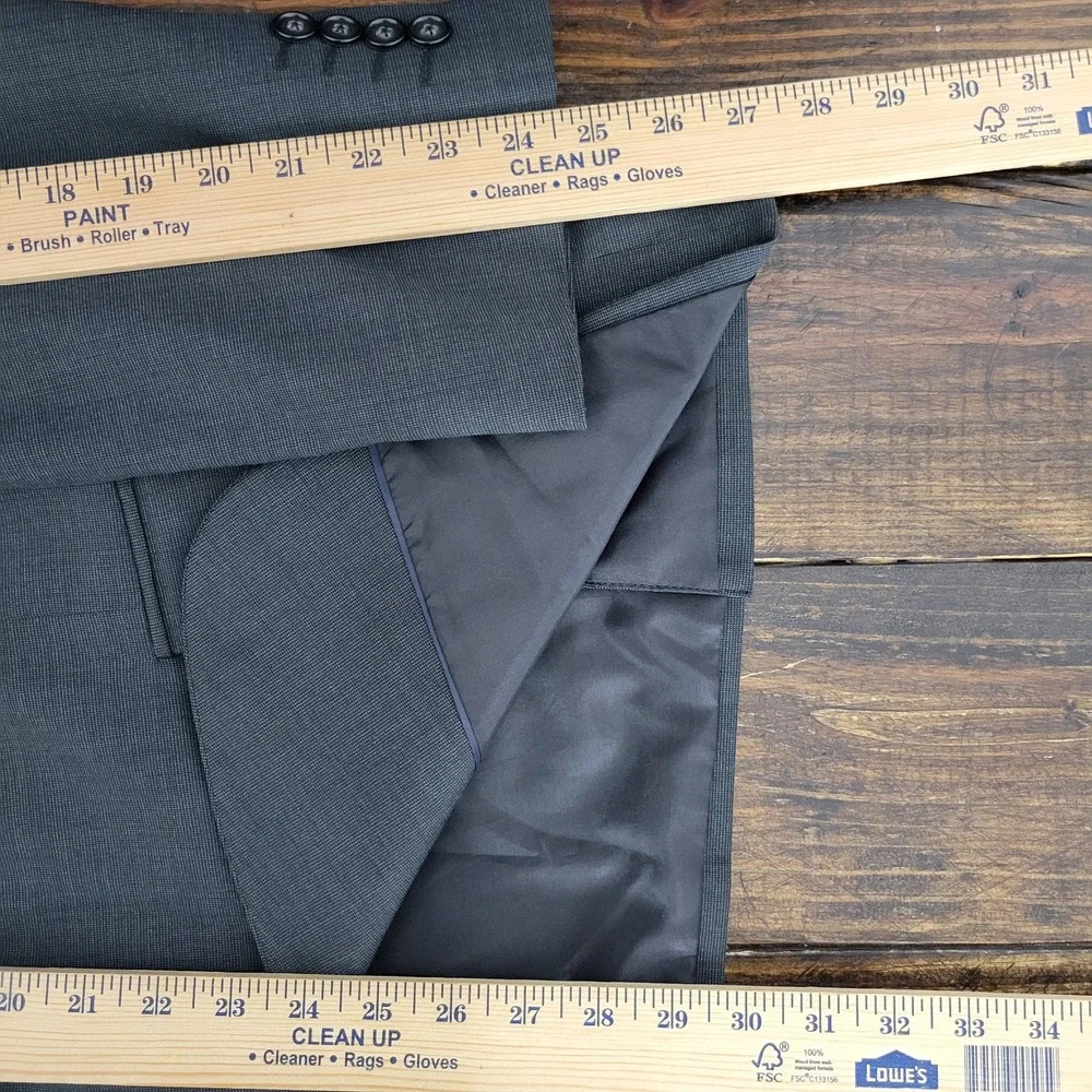 Stafford Men's Sport Coat Blazer Coolmax All Season‎ Eco Made Wool Polyester 46S